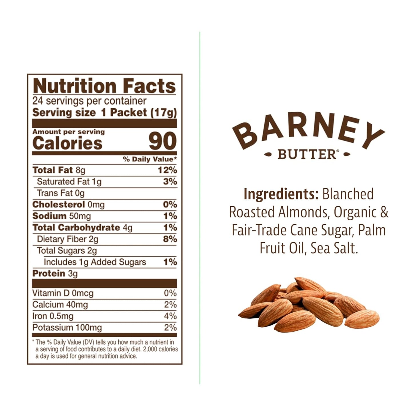 Smooth Almond Butter Snack Packs - 24 Count, Skin-Free, Non-GMO, Gluten-Free, Keto, Paleo, Vegan