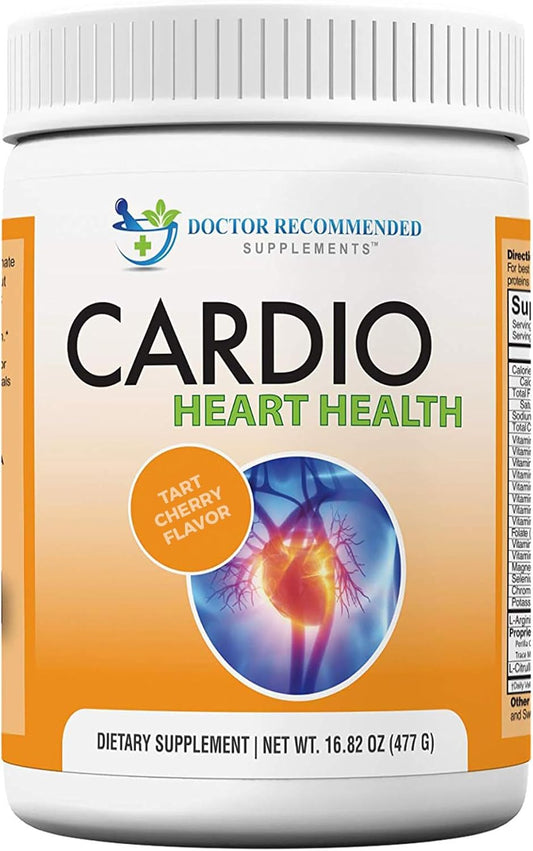 Ultimate Cardio Heart Health Powder - Power-Packed L-Arginine 5000mg & L-Citrulline 1000mg, 16.82 Oz for Optimal Heart Support